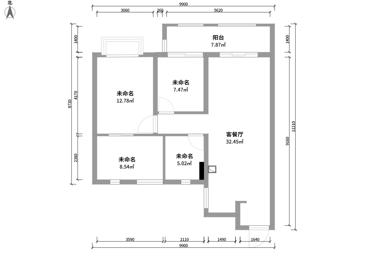 酷家樂裝修網(wǎng)-雍景灣32-2903-副本-戶型圖.jpg